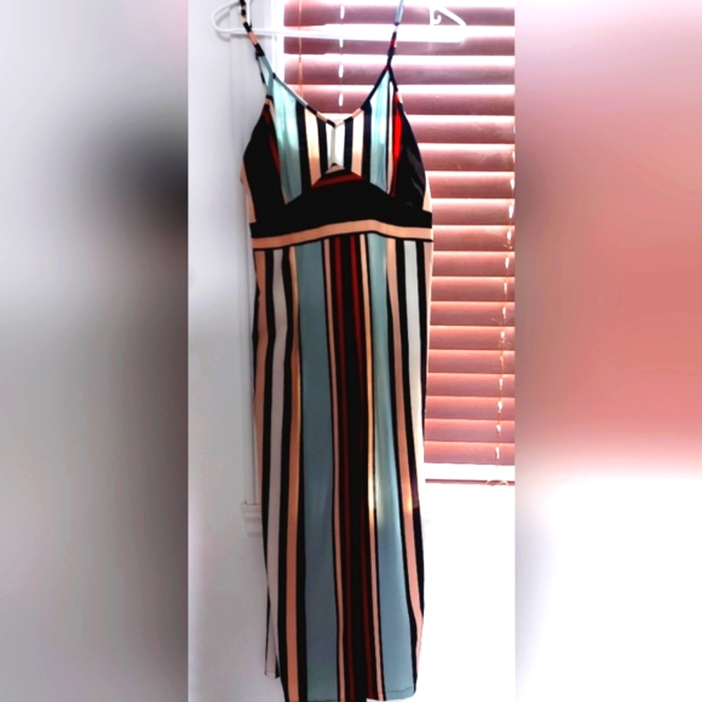 Striped Multicolor Women's Sleeveless Jumpsuit